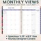bloom daily planners 2026-2027 Academic Planner, 13 Month Soft Cover Monthly & Weekly, 5.5" x 8.25", Stickers Included, Floral Fiesta